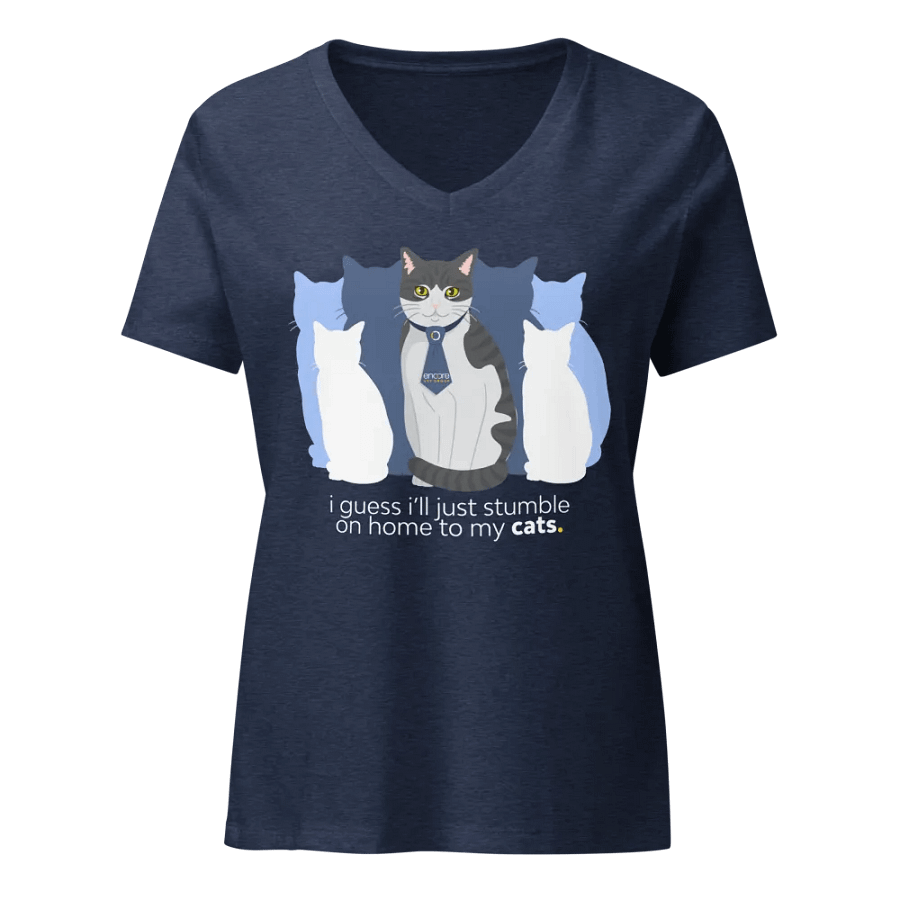 Encore Stumble Home to My Cats Women's Bella+Canvas T-Shirt product image (1)