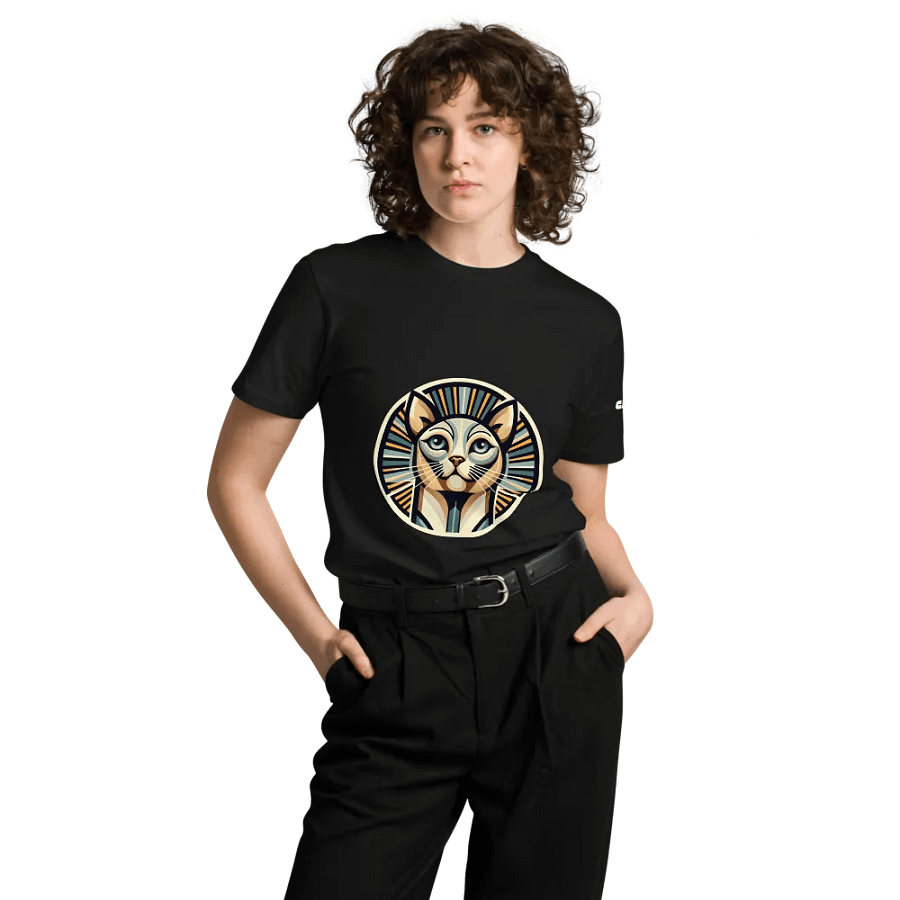Pharaoh Cat Unisex T-Shirt – Bold & Artistic Feline Design 🐾✨ product image (8)