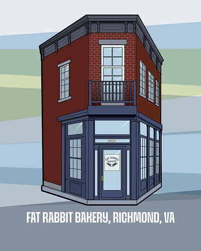 @fatrabbitcakes Serving up cakes & coffee in a uniquely shaped building in Union Hill! Another small biz lined up for the upc...