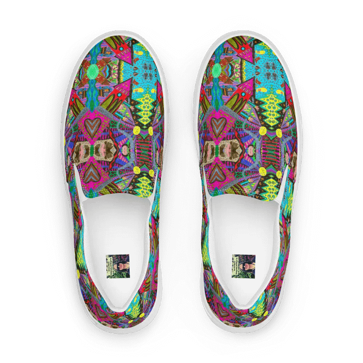 Abstract Tower Moment Canvas Shoes product image (2)