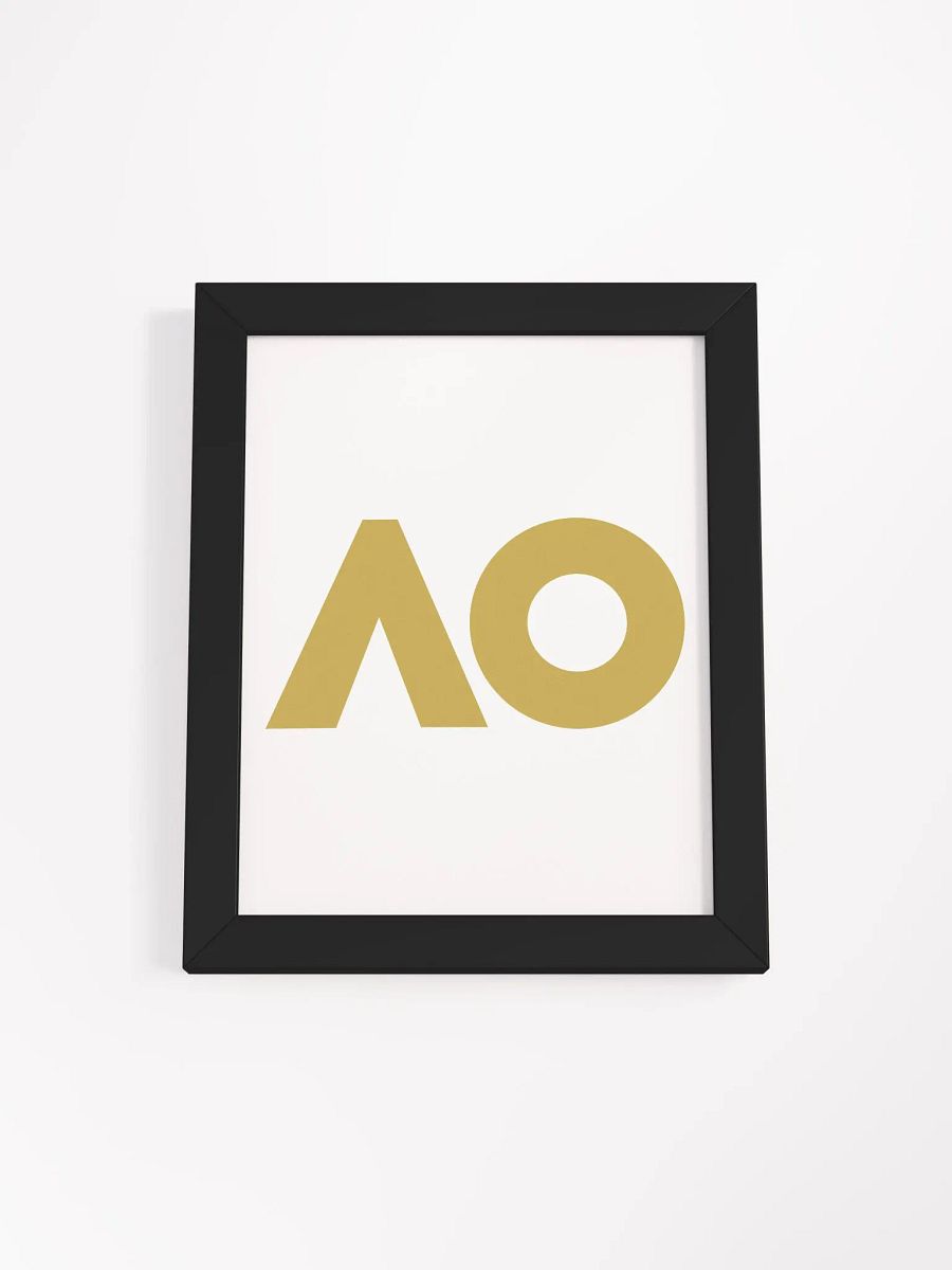 Golden AO Logo Framed Matte Poster product image (2)