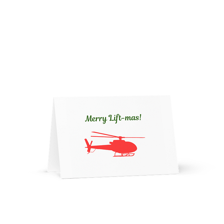 Merry Lift-mas Card- Helicopter product image (1)