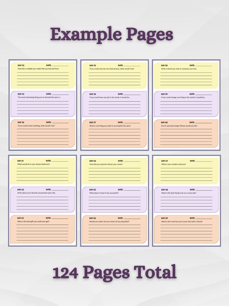 365 Questions for Kids: Self-Discovery Workbook for Kids 9-12 product image (7)