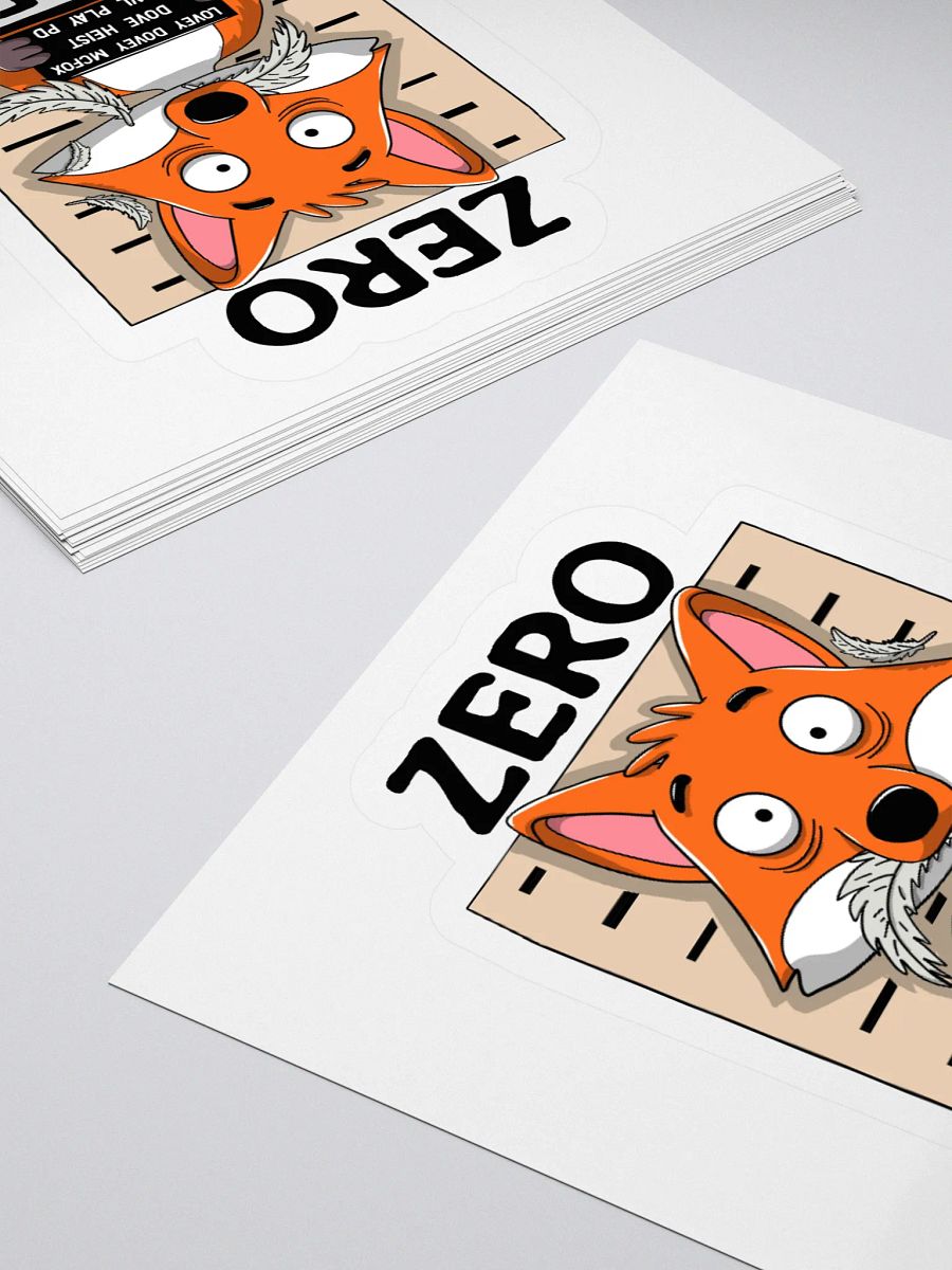 Zero Fox Given Funny Fox Sticker – Punny Animal Vinyl Decal for Laptops, Water Bottles & More product image (4)