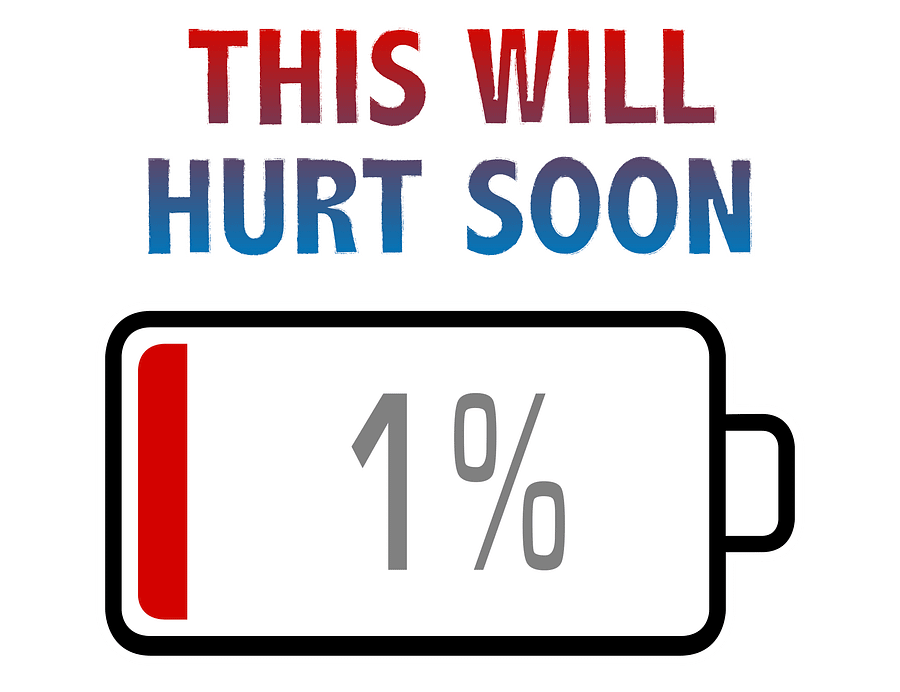 This Will Hurt Soon with Battery at 1% T-Shirt product image (2)