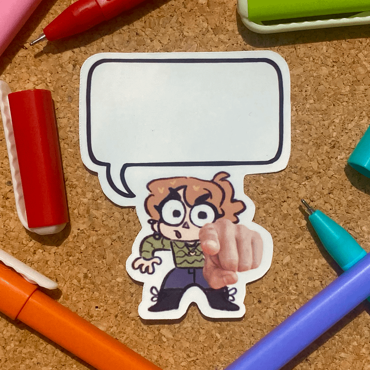 Customizable Speech Bubble Molzy Sticker product image (1)