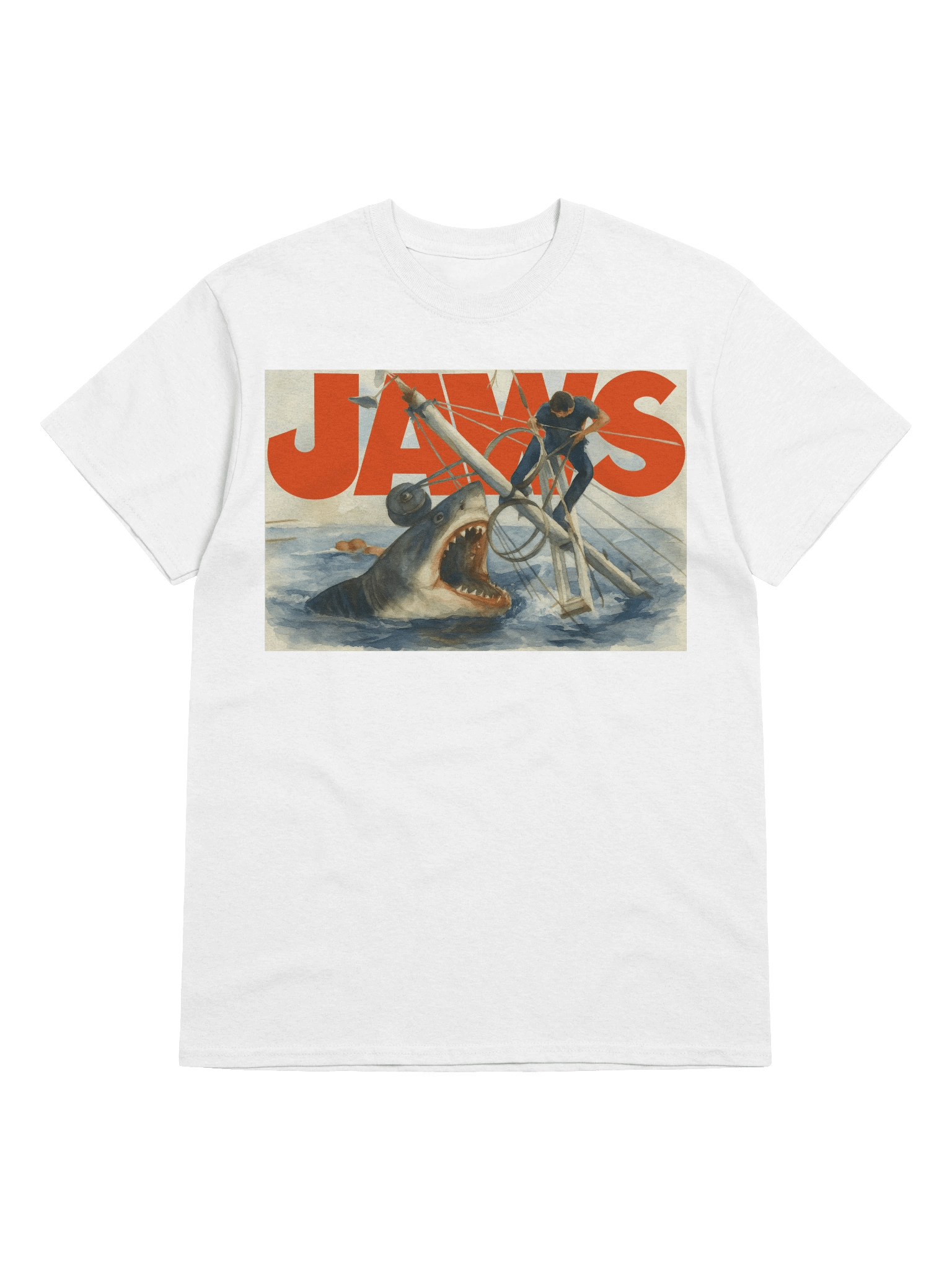 Jaws inspired Shark Showdown T-Shirt product image (50)