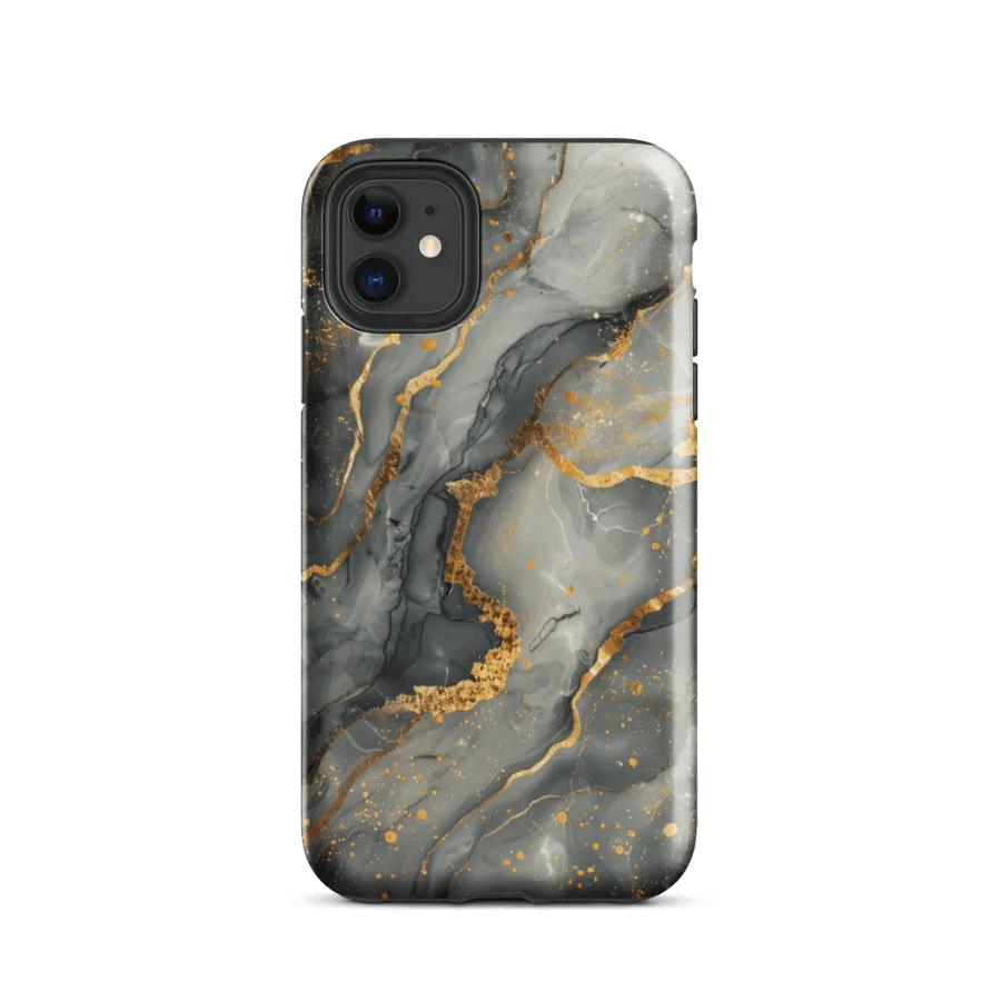 Grey Marble Tough iPhone Case product image (47)