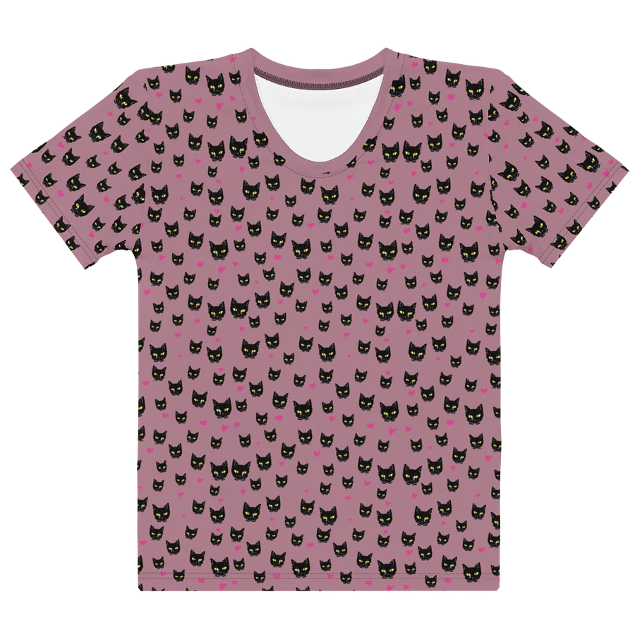 'Mauve Kitty Dots' Women's Poly Tee product image (1)