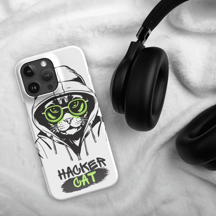 Hacker Cat iPhone® Snap Case product image (1)