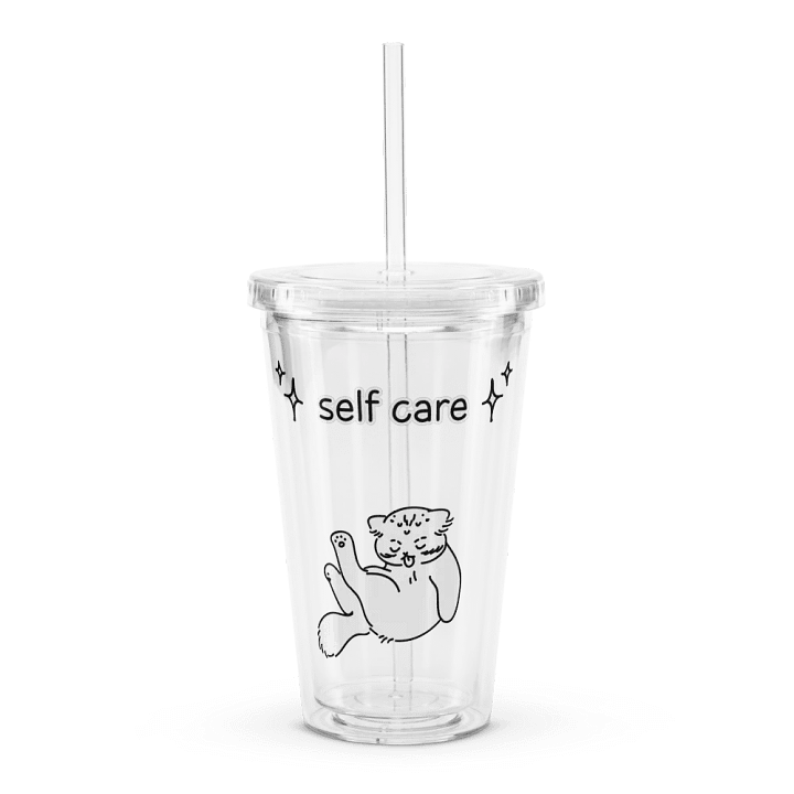 Self Care Manul - Transparent Cup & Straw product image (1)