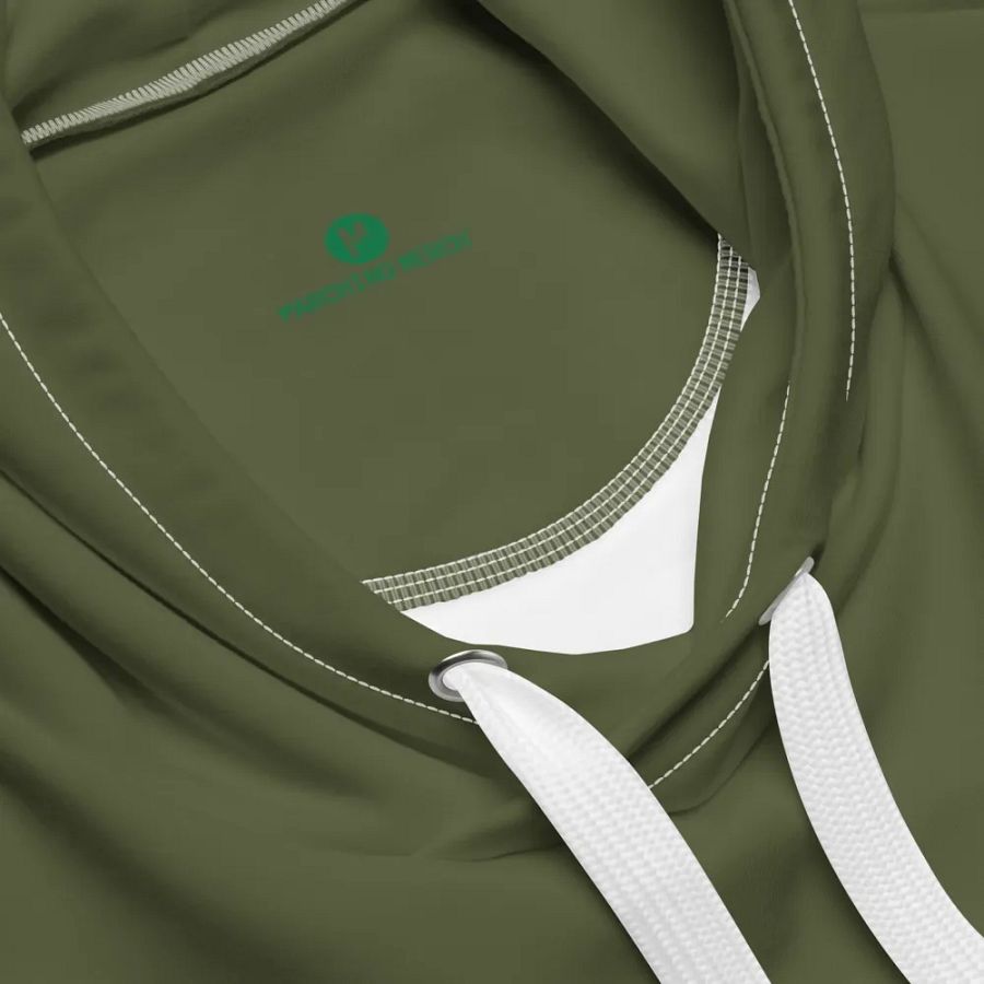 Band Geeks Rule Bass Clef Hoodie | Military Green product image (4)