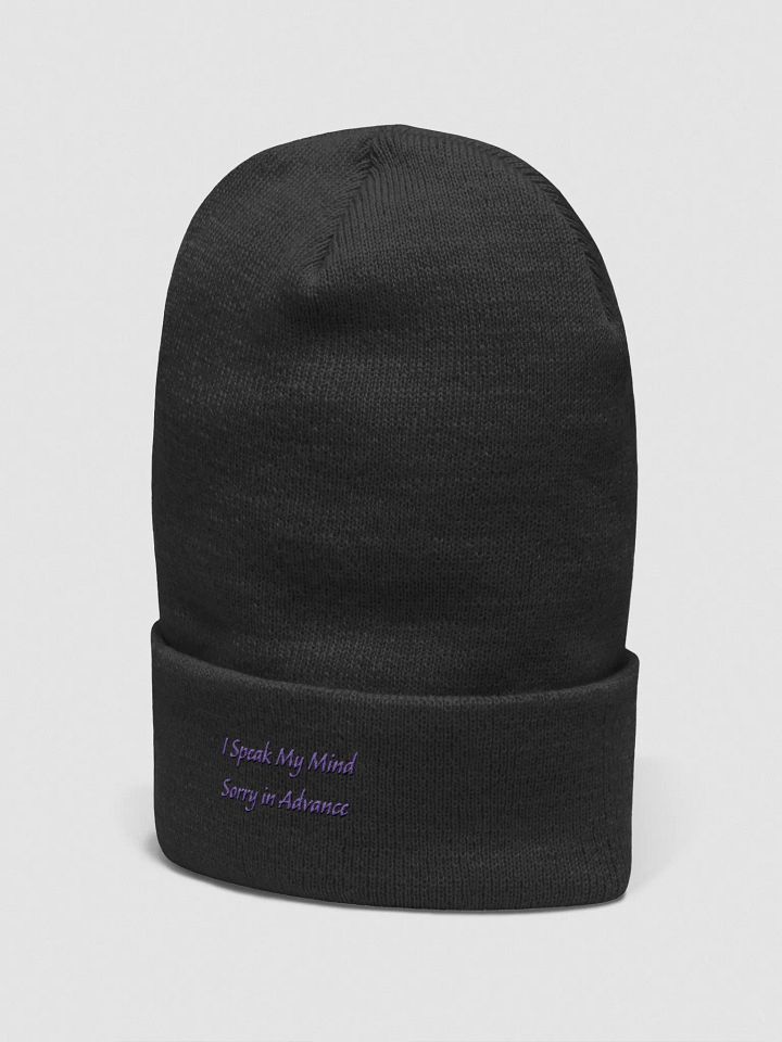 I speak My Mind Sorry in Advance Beanie product image (18)