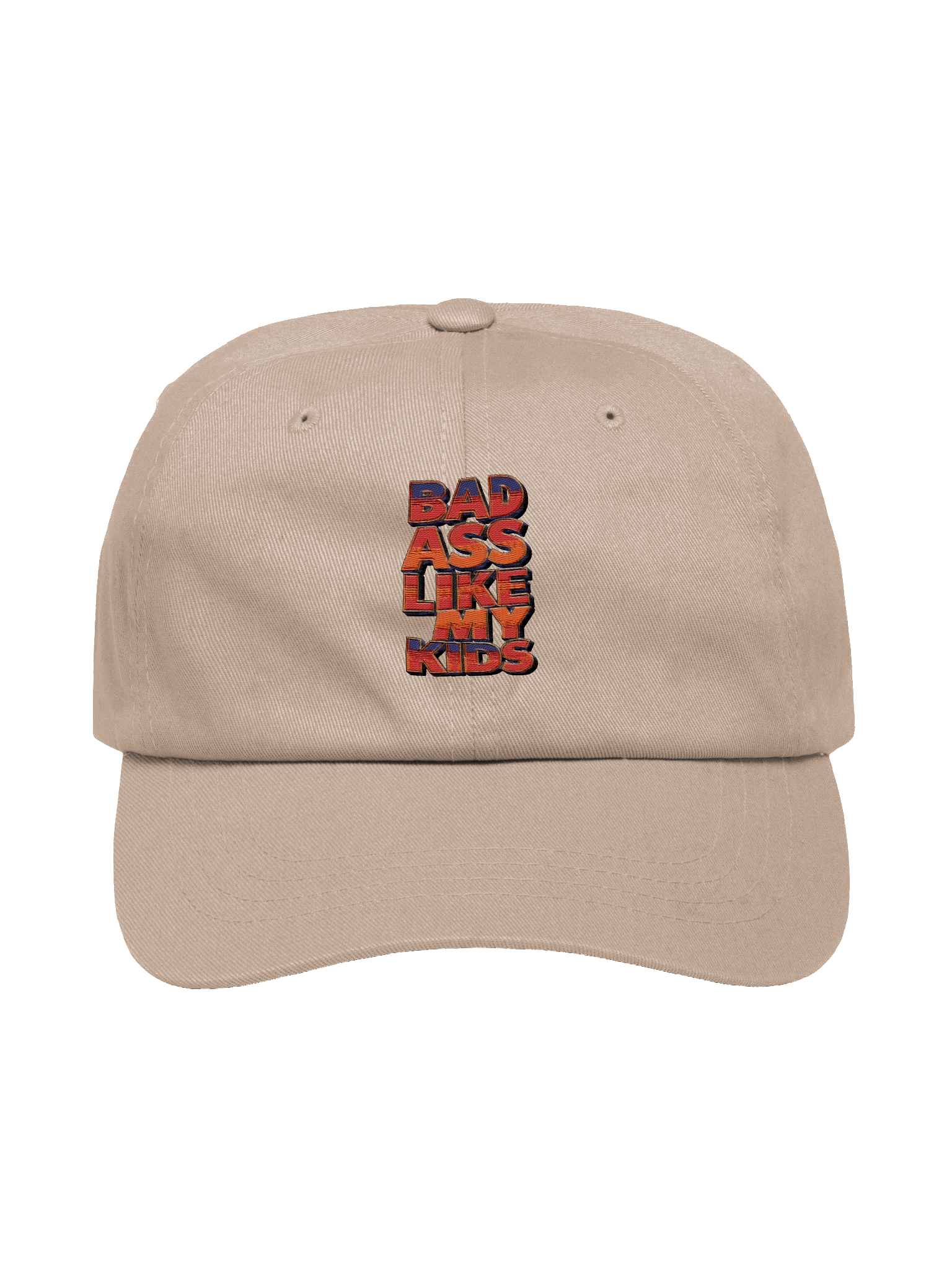 "Bad Ass Like My Kids" Hoodie – Funny Sarcastic Parent Graphic Embroidered Hat | Trendy Viral Humor Hat product image (3)