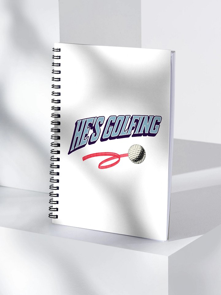 Hes Golfing Dynamic Motion Spiral Notebook product image (1)