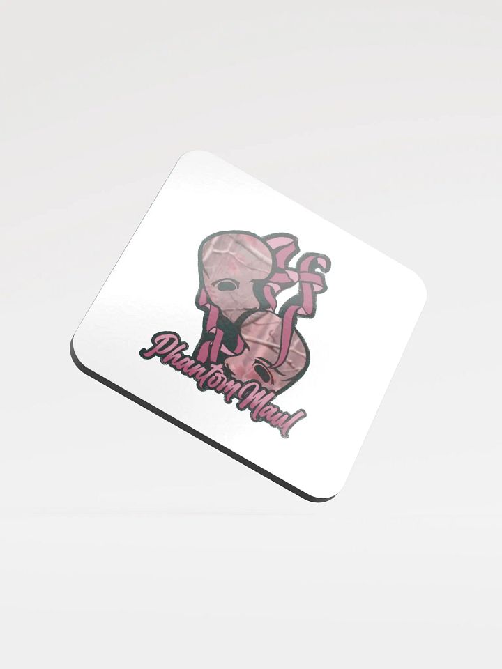 Pink Woodland Camo Logo Coaster product image (1)