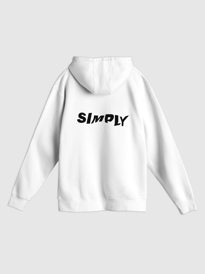 simply white hoodie product image (1)