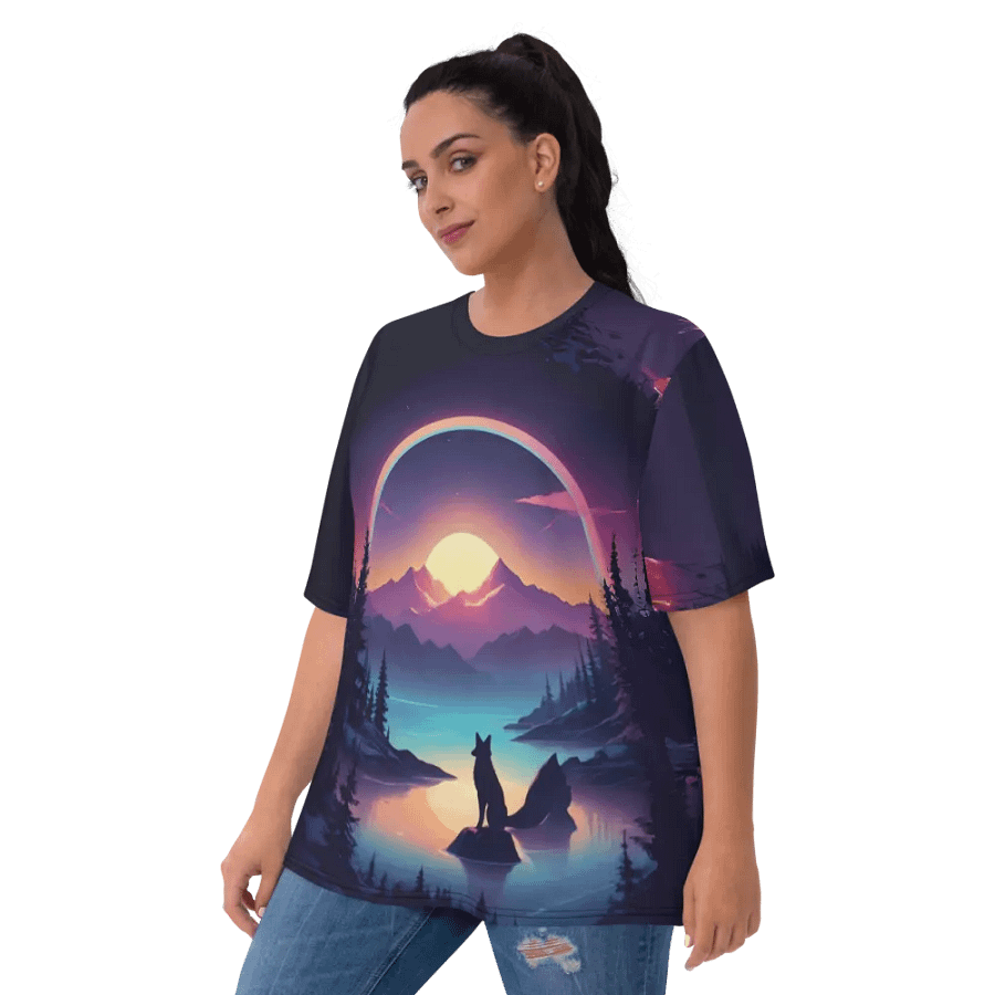 Wolf All Over Print T-shirt product image (3)