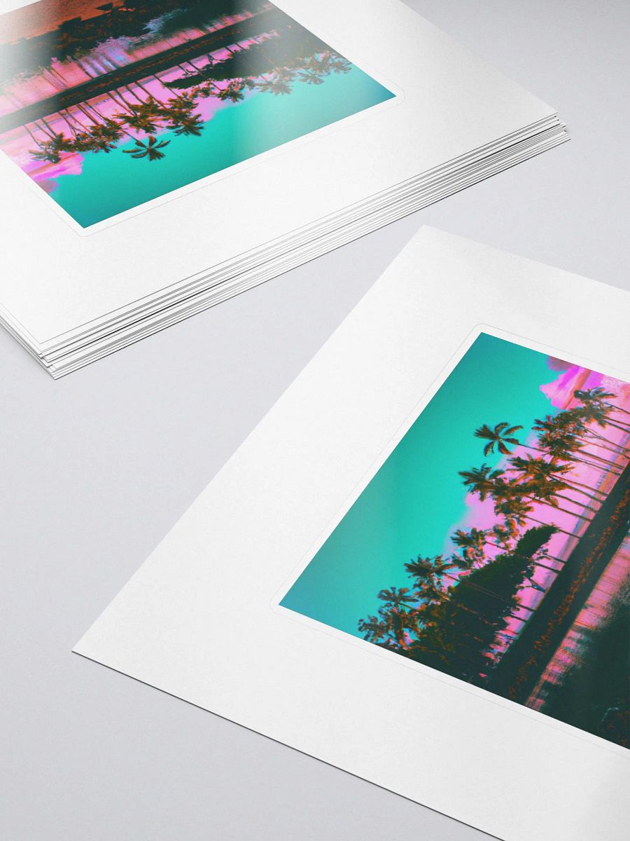 Galactic Wild Colorful Beach Alpha Sticker product image (5)