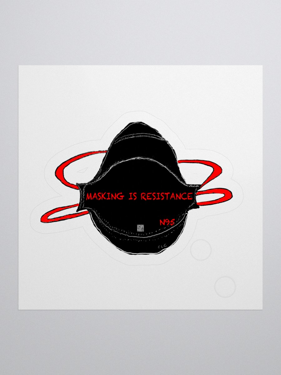 MASKING IS RESISTANCE Stickers product image (2)