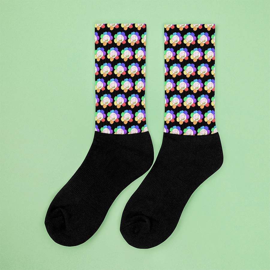 Black Flower Socks product image (4)