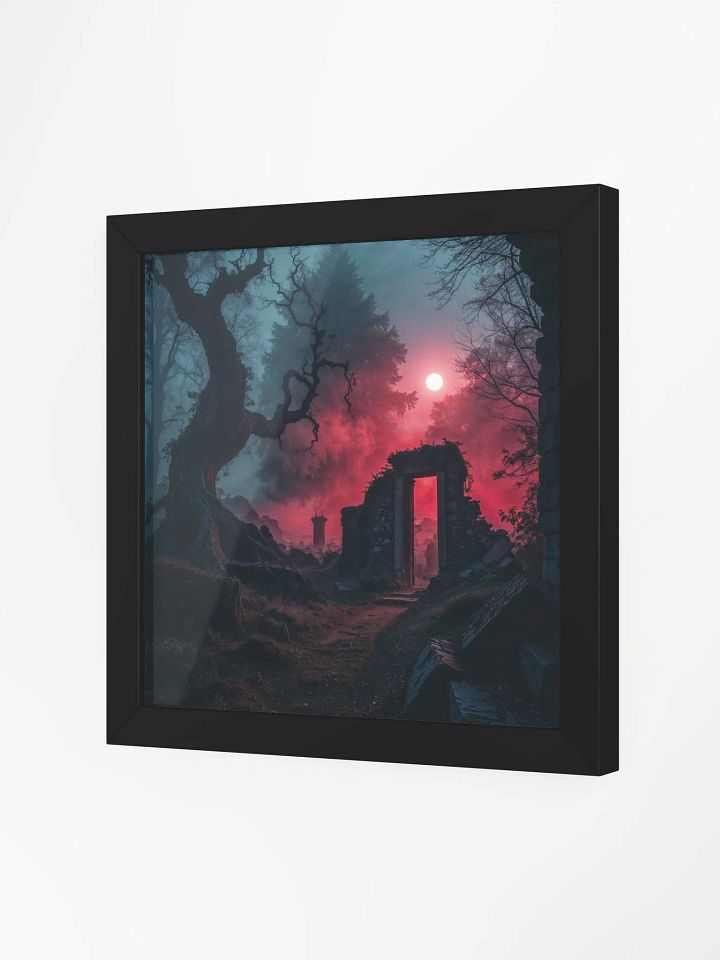 Crimson Moon Ruins Framed Print product image (14)