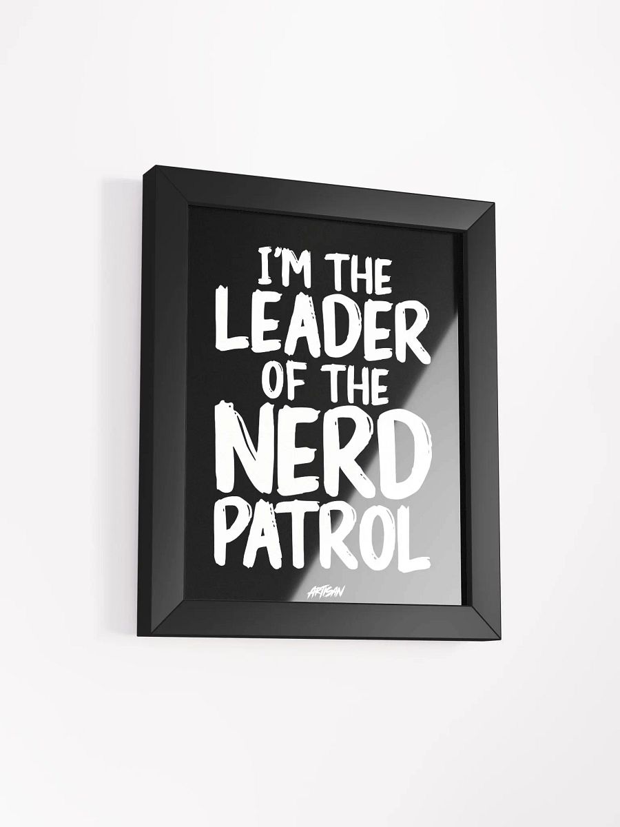 Nerd Patrol Leader Text Poster product image (2)