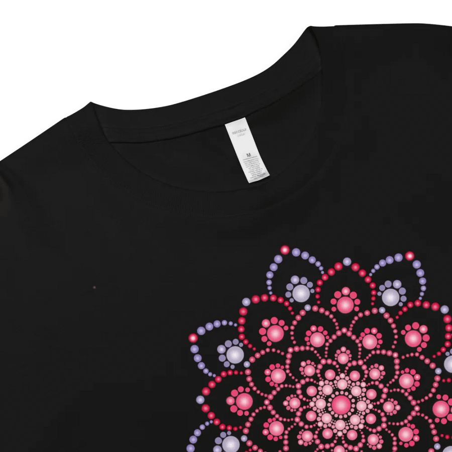 Purple and Pink Dot Mandala Women's Crop Top product image (4)