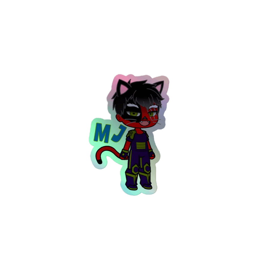MJ - Cosmic Cats - rainbow sticker product image (1)