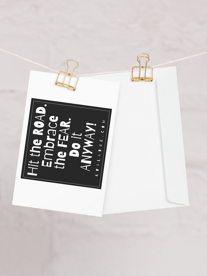 EMBRACE THE FEAR • GREETING CARD AND ENVELOPE product image (2)