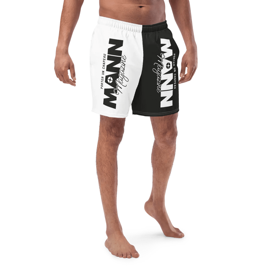 MANN Magazine Monochrome Unisex Swim Trunks product image (4)