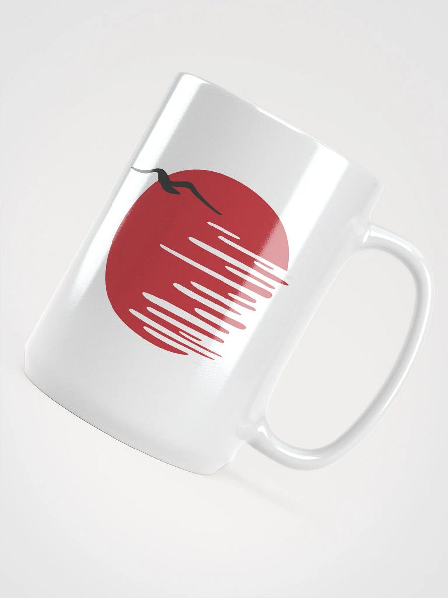 Japanese Art Abstract Sunshine and bird Pattern Mug product image (4)