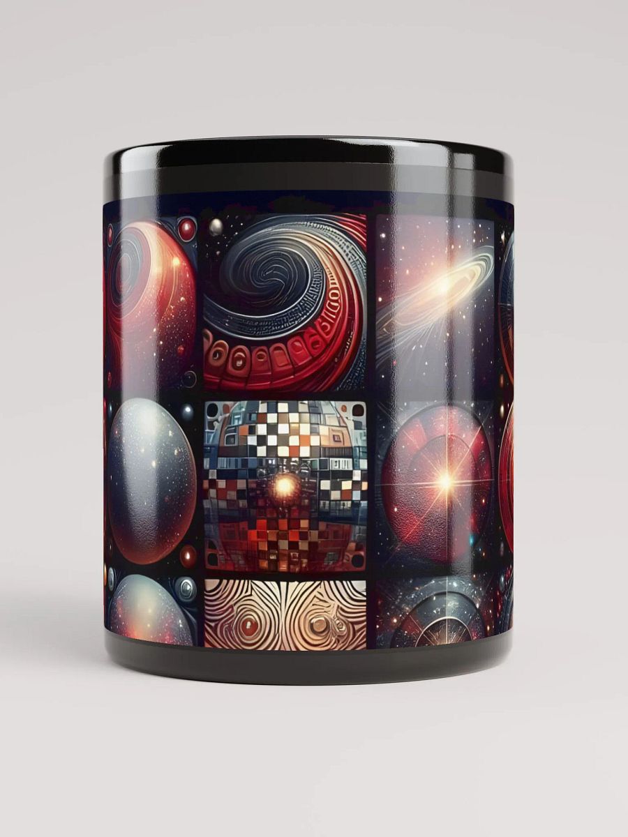Cosmic Patterns Black Glossy Mug product image (9)
