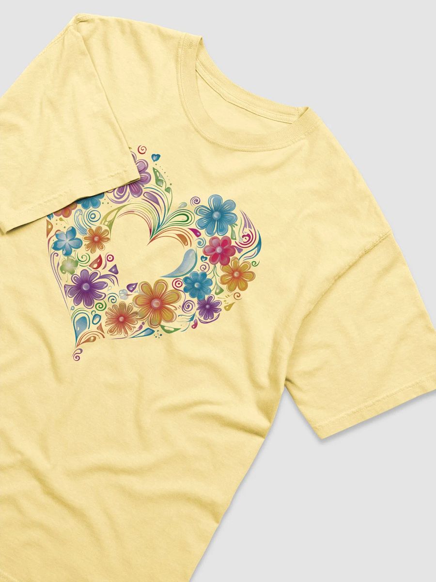 Rainbow Flower Heart T-Shirt product image (7)