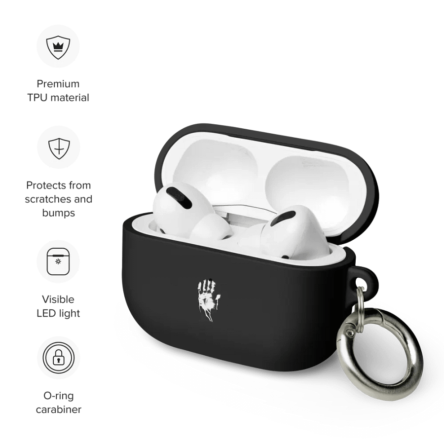Waargebeurd Logo Apple Airpods Case (Black) product image (6)