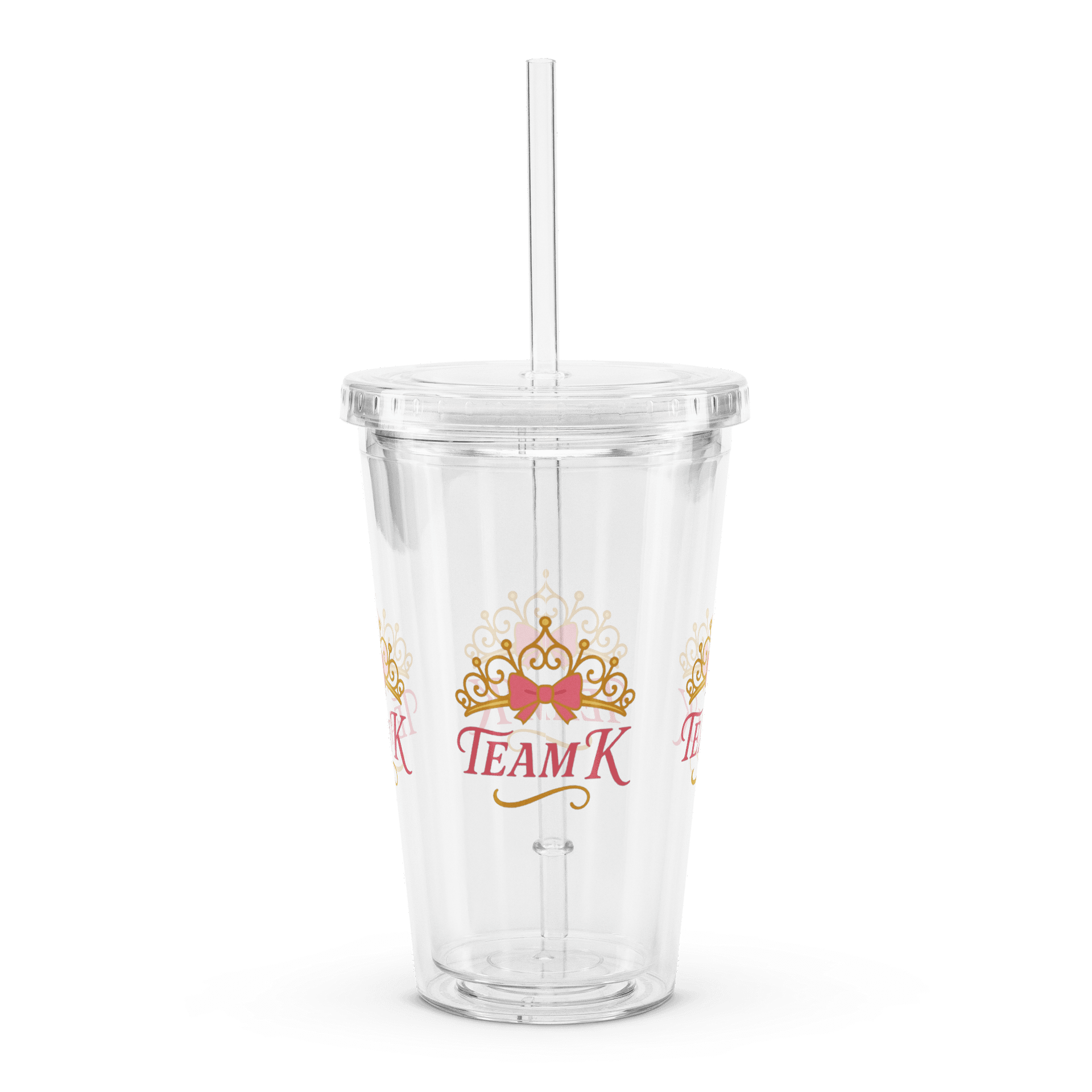 Team K (V-1) Clear Plastic Tumbler product image (1)