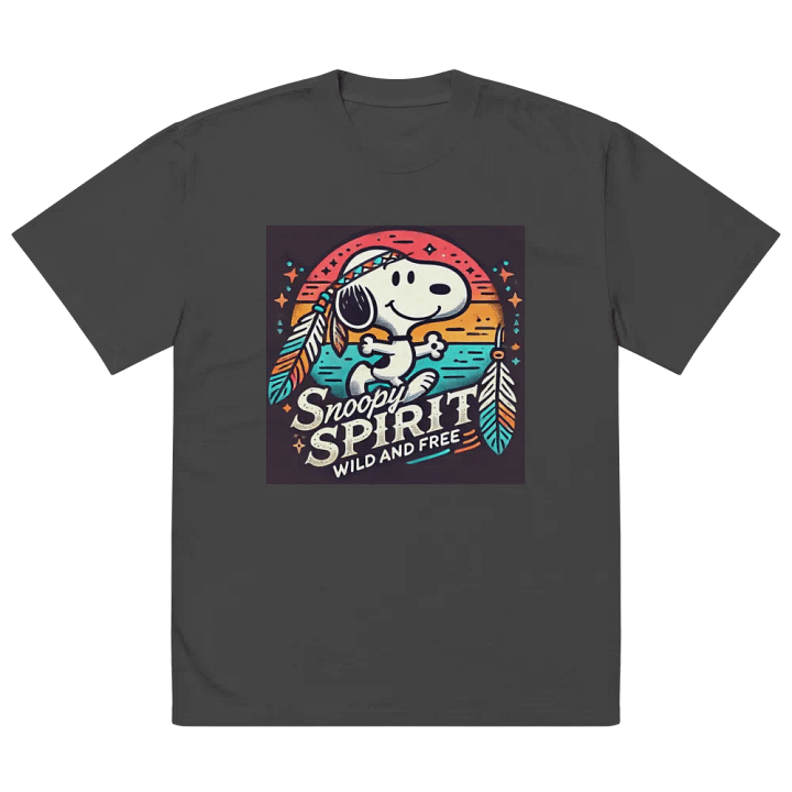 Snoopy Spirit Wild & Free Oversized Faded Tee product image (2)