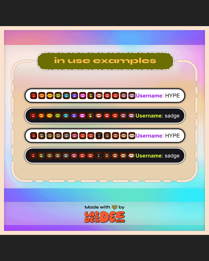 Lippie Badges [Deep Set] product image (2)