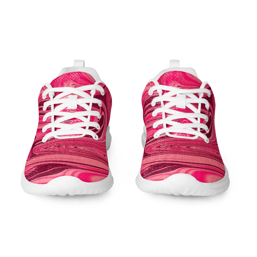 Women's Athletic Shoes - Shades of Magenta Pink Digital Fluid Art product image (3)