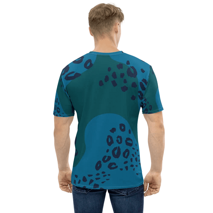 Wild Teal Leopard All-Over Tee product image (1)
