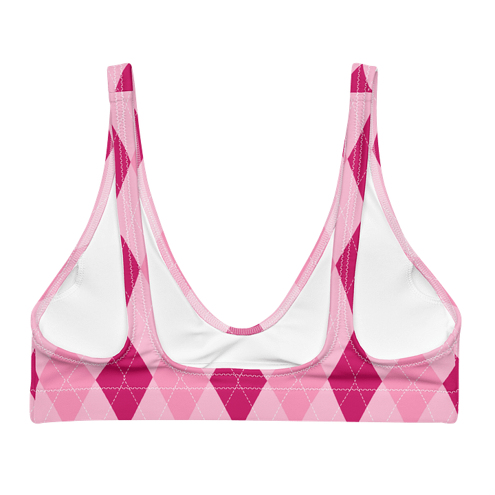 Pink Argyle Paradise Bikini Top product image (2)