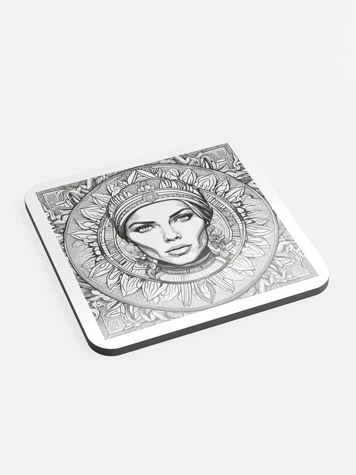 Serene Headdress Cork Coaster Set product image (2)