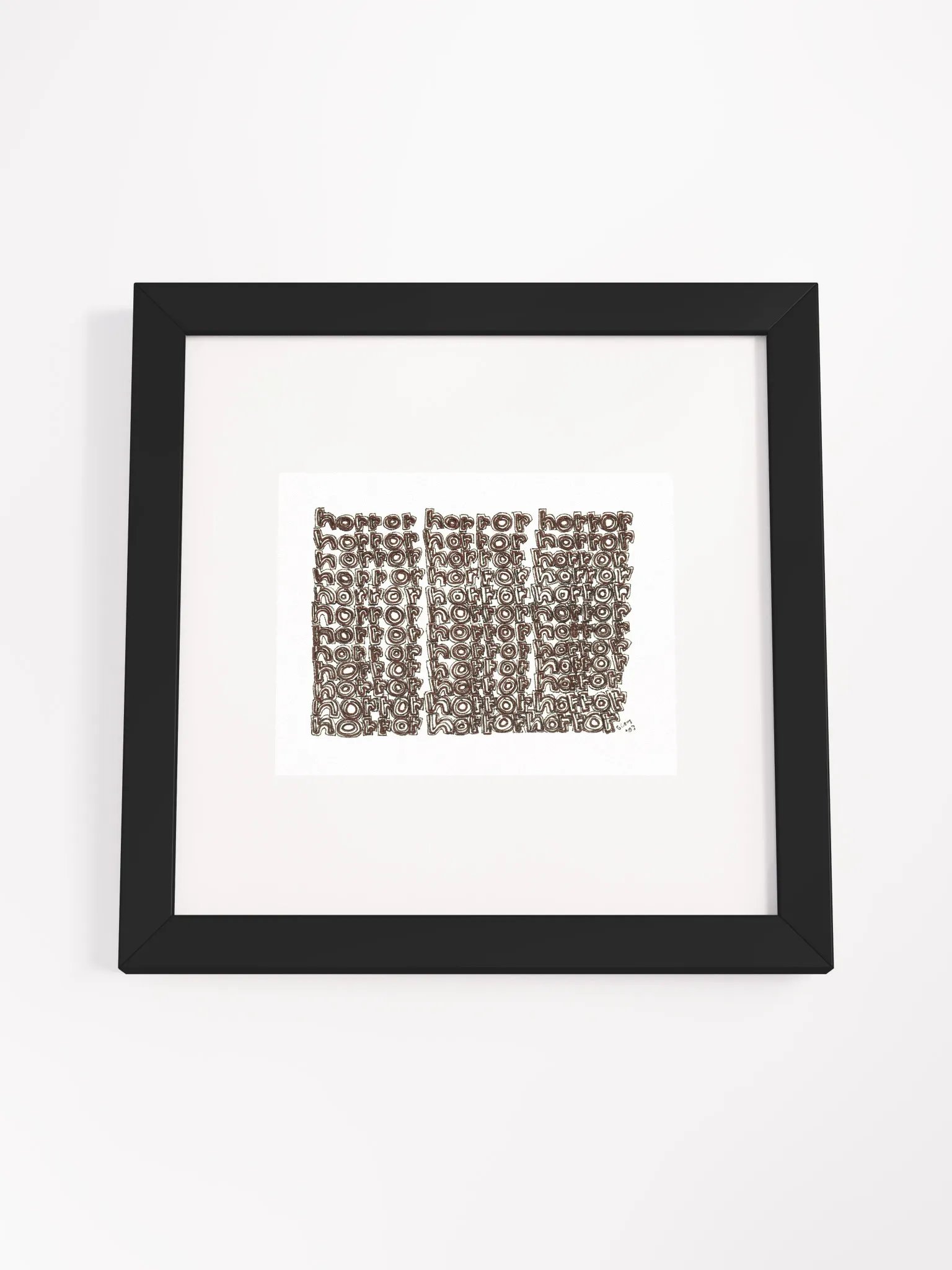 horror Panel Card Print Framed product image (3)