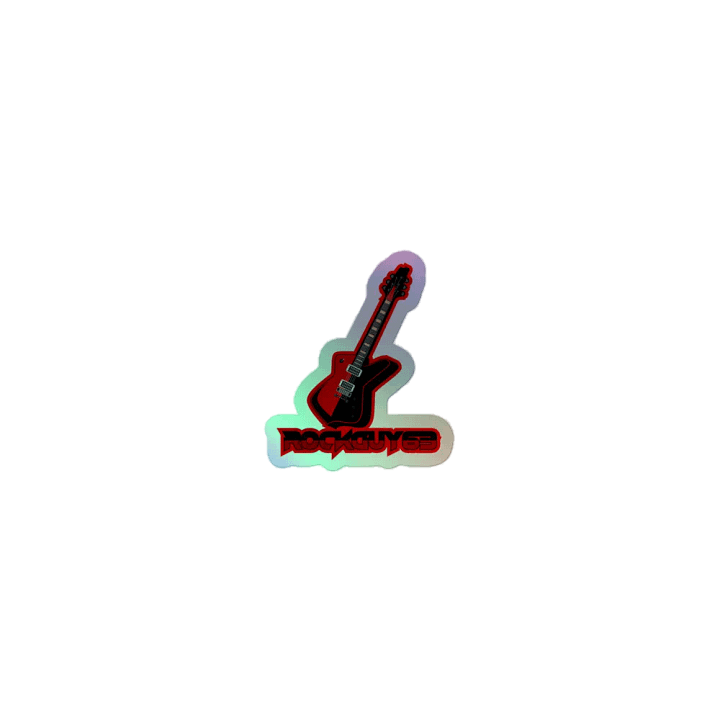 Rockguy Guitar Logo Holo Sticker product image (1)