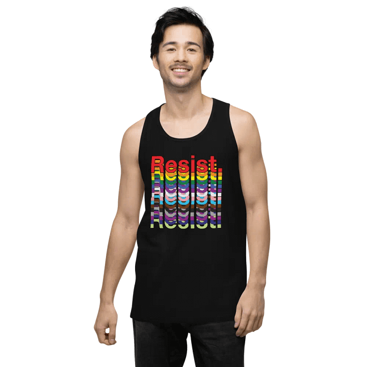 Resist - Rainbow Cotton Heritage Premium Tank Top product image (2)