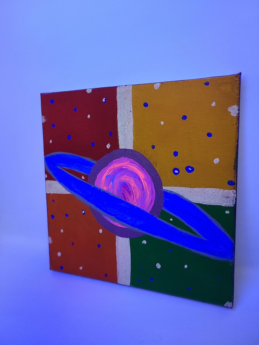 The Universe is a Playground - 8x8 painting on canvas product image (3)