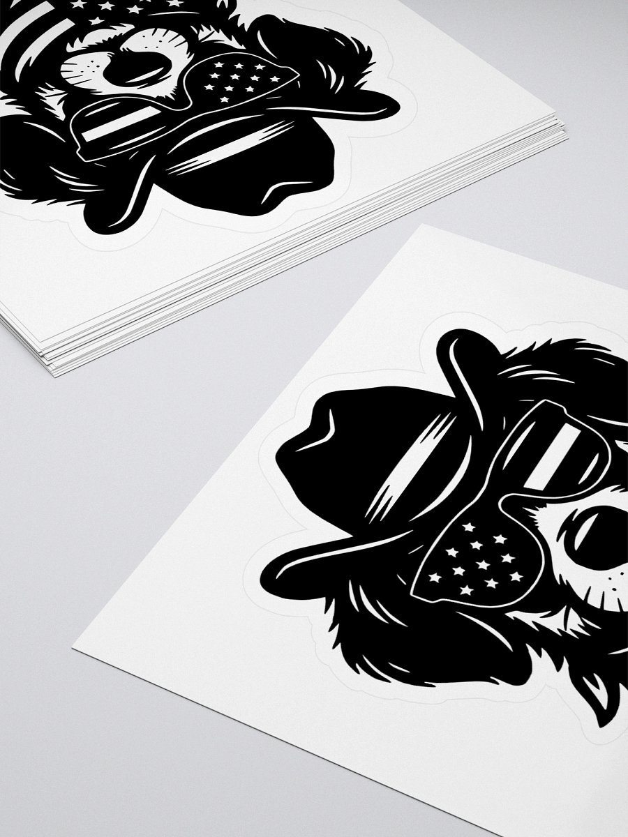 Cowboy Spirit American Pride Dog | Border Collie Sticker product image (4)