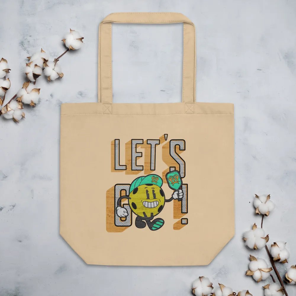 Lets Go Pickleball Mascot Eco-Friendly Tote Bag for Go-Getters product image (3)