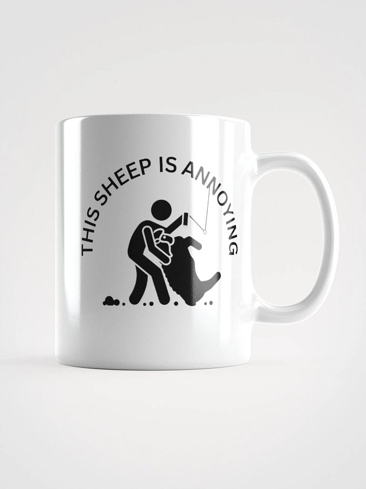 "This Sheep is Annoying" White Glossy Mug product image (3)