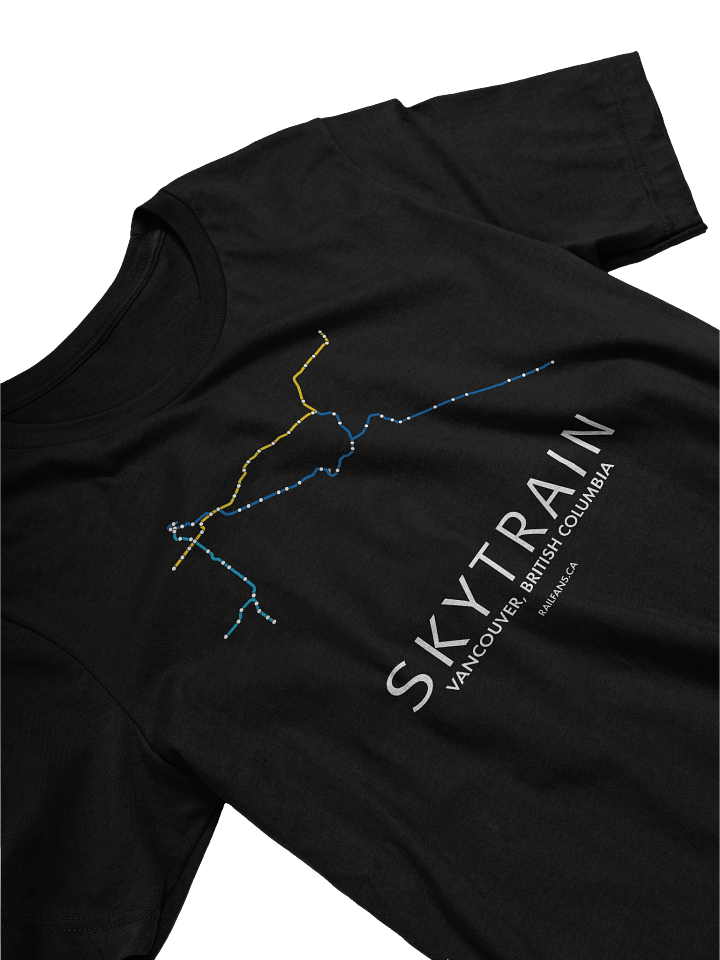 The Rail Fans Canada Map T-Shirt - SkyTrain product image (2)